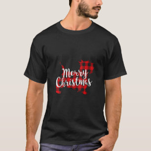 Womens Scottish Terrier Christmas Dog Mom Dad Plai T-Shirt