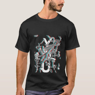 Womens Screw You Stereo Red Cyan Funny Handyman Co T-Shirt