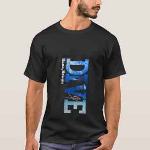 Womens SCUBA DIVE Hana Diving Snorkeling V Neck T-Shirt