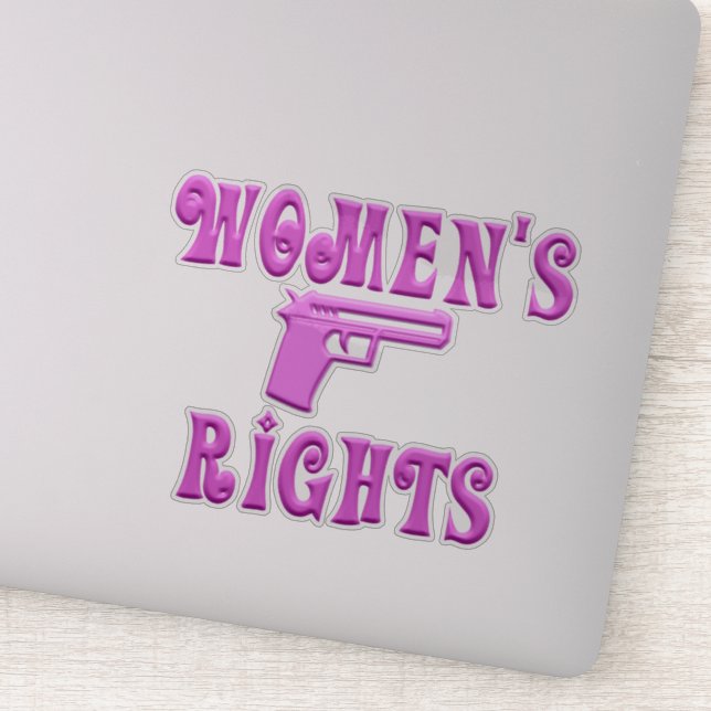 Women's Second Amendment Rights Sticker (Detail)