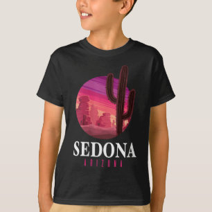 Womens Sedona Arizona Cactus Sunset Desert Sedona T-Shirt