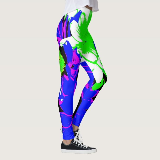 Women's  Sexy Flower leggings "Summer Fun" (Right)