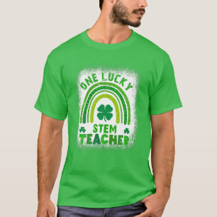 Women's Shamrock One Lucky Teacher St Patricks Day T-Shirt