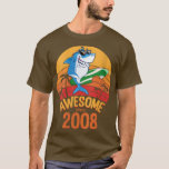 Womens Shark Birthday 12 Years Old Surf Awesome Si T-Shirt<br><div class="desc">Womens Shark Birthday 12 Years Old Surf Awesome Since 2008 Hawaii VNeck  .</div>