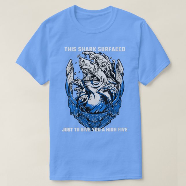 Womens Shark Sayings This Shark Surfaced Just To G T-Shirt (Design Front)
