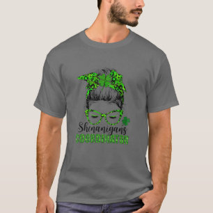 Womens Shenanigans Coordinator Shamrock Teacher St T-Shirt
