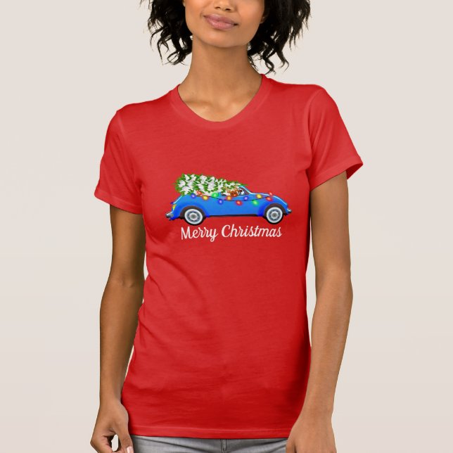 Women's Shirt Holiday Car (Front)