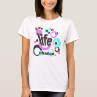 Women's shirts with a bubbly design.