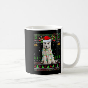 Womens Siberian Husky Dog Ugly Christmas Sweater H Coffee Mug