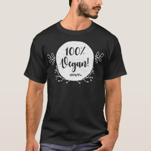 Womens Simple Cute 100 Vegan Plant-Based Diet Veg T-Shirt