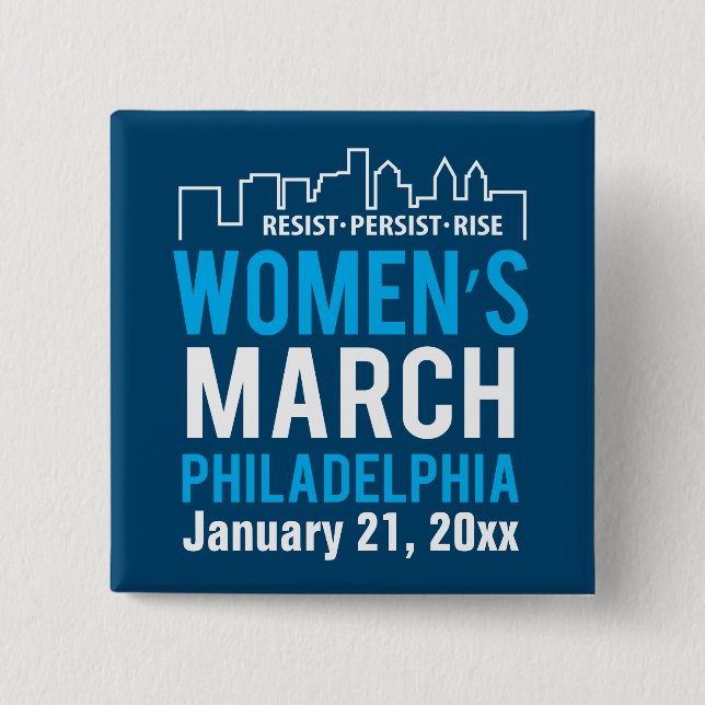 Women's Sister March Philadelphia January Button (Front)