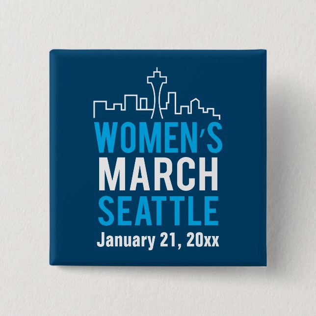 Women's Sister March Seattle January Button (Front)