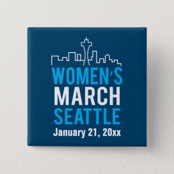 Women's Sister March Seattle January Button by DaisyPrint at Zazzle