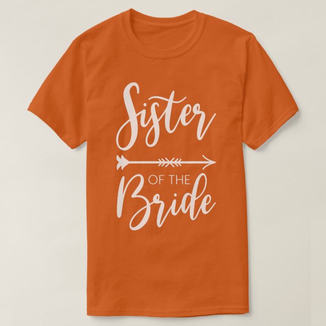 Womens Sister Of The Bride Bachelorette Party  T-Shirt (Design Front)