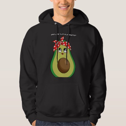 Womens sistercado avocado Pregnancy Announcement Hoodie