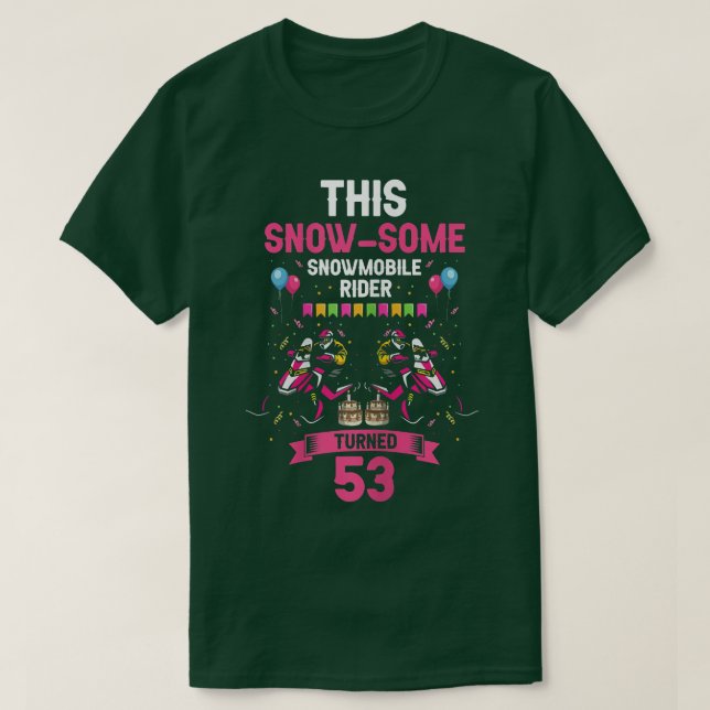 Womens Skimobile Birthday Design for Snowmobile Wi T-Shirt (Design Front)