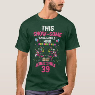 Womens Skimobile Birthday Design for Snowmobile Wi T-Shirt