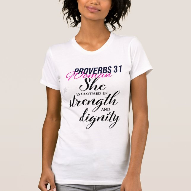 Women's Slim Fit T-Shirt Proverbs 31 Woman (Front)