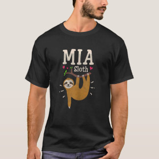 Womens Sloth Graphic Humor Zoo Animal Mia T-Shirt
