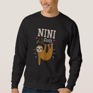 Womens   Sloth Graphic Humor Zoo Animal   Nini Sweatshirt