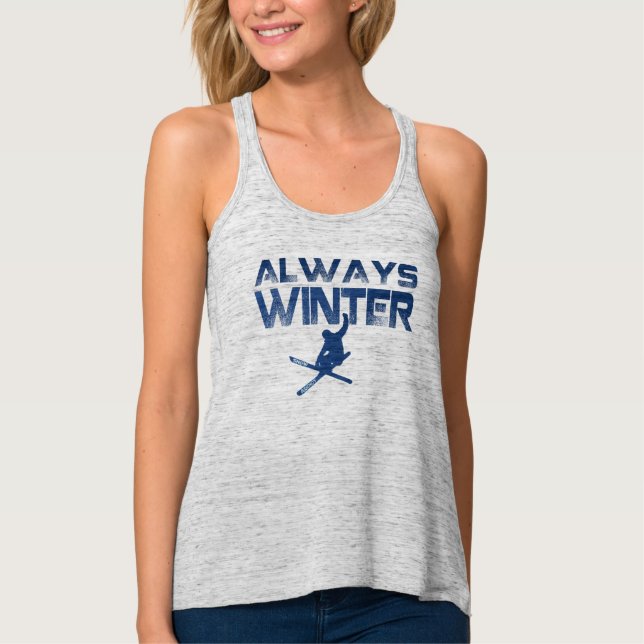 Women's Snow Addict Light Weight Tank Top (Front)