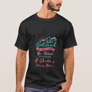 Womens So She Became a Doctor of Veterinary Medici T-Shirt