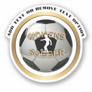 Women's Soccer Ball Sports Sticker