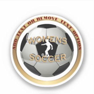 Women's Soccer Ball Sports Sticker