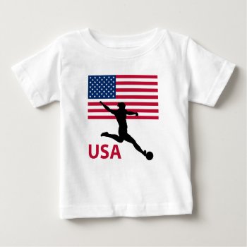 Womens Soccer Usa Baby T-shirt by worldwidesoccer at Zazzle