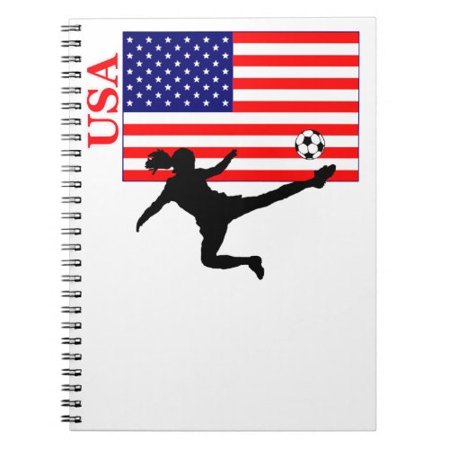 Womens Soccer USA Notebook