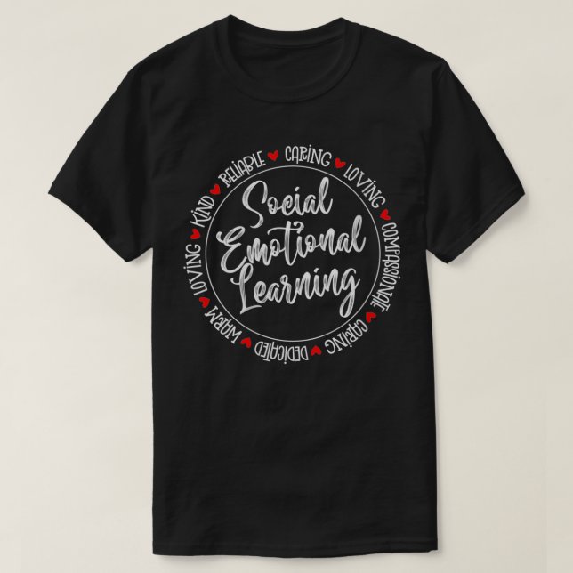 Womens Social Emotional Learning Heart Counselor T T-Shirt (Design Front)