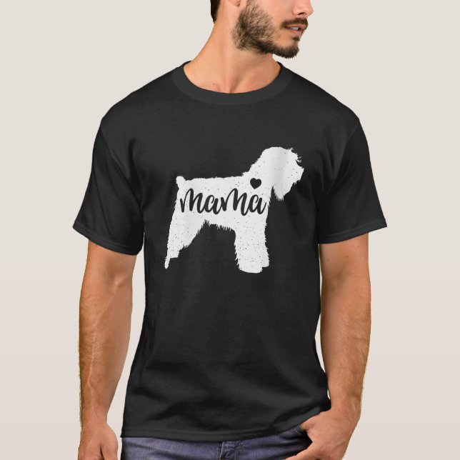 Womens Soft Coated Wheaten Terrier Mama Dog Mother T-Shirt (Front)