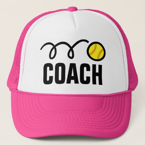Womens softball coach hat  baseball cap