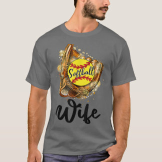 Womens Softball Wife T-Shirt