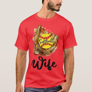 Womens Softball Wife T-Shirt