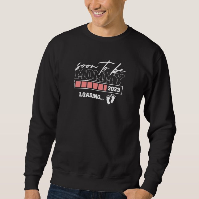 Womens Soon To Be Mommy 2023 Expectant Mother Mom  Sweatshirt (Front)