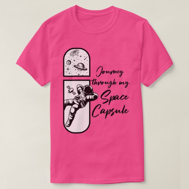 Womens Space Capsule Science Fan Galaxy Astronaut  T-Shirt (Design Front)
