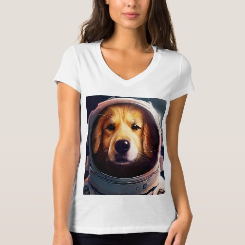  Womens Space dog T_Shirt