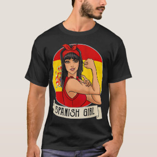 Womens Spanish Girl Spain Espana Gifts  T-Shirt
