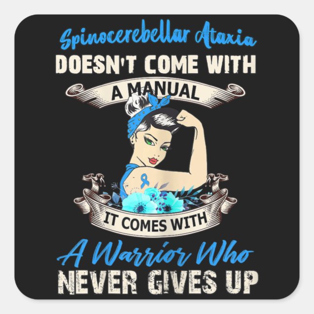 Womens Spinocerebellar Ataxia Doesn’t Come With A  Square Sticker (Front)