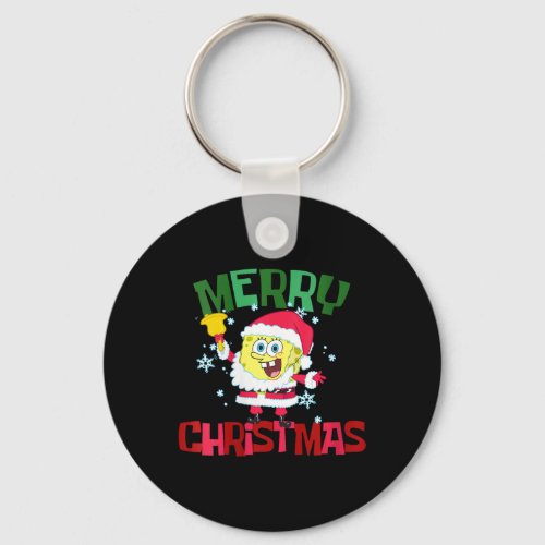 Womens Spongebob Squarepants Santa Outfit Merry Ch Keychain