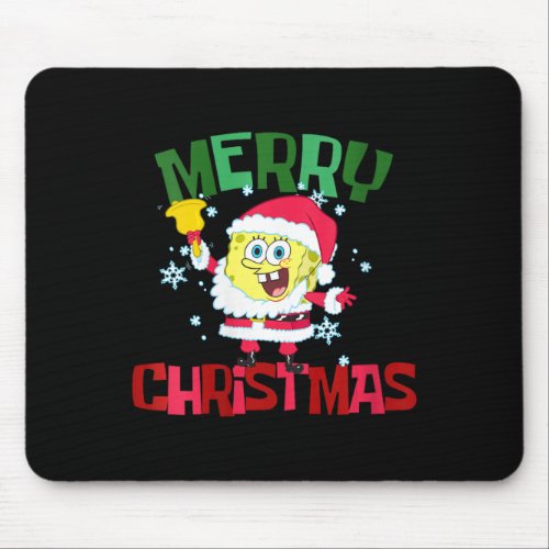 Womens Spongebob Squarepants Santa Outfit Merry Ch Mouse Pad