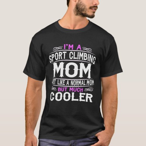 Womens Sport Climbing Mom Sporting Mom T_Shirt