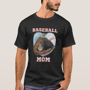 Womens Sports in Nature Bald Eagle Family American T-Shirt
