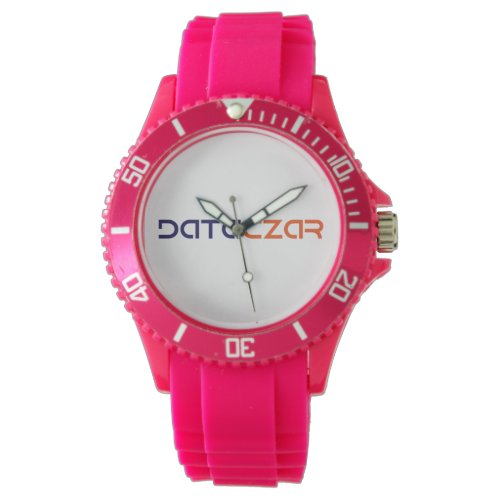 Womens Sporty Pink Silicon Watch