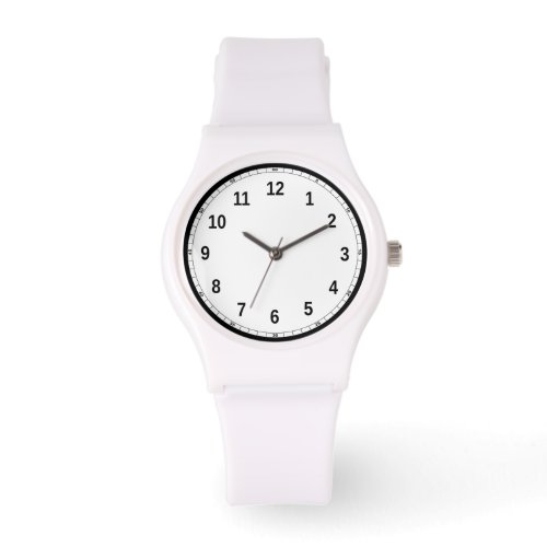 Womens Sporty White Silicon Watch