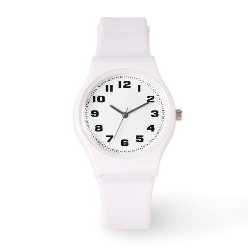 Womens Sporty White Silicon Watch