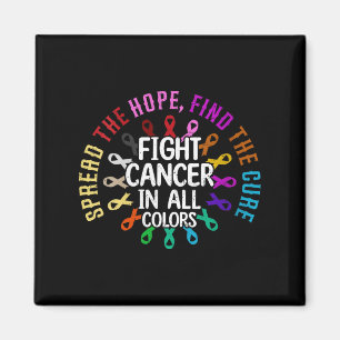 Womens Spread The Hope Find The Cure Fight Cancer  Magnet