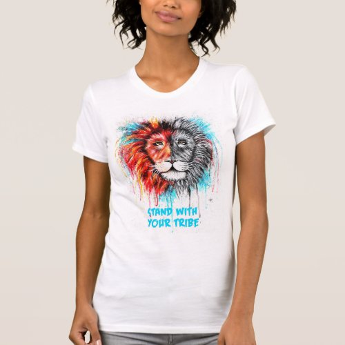 Womens Stand With Your Tribe T_Shirt