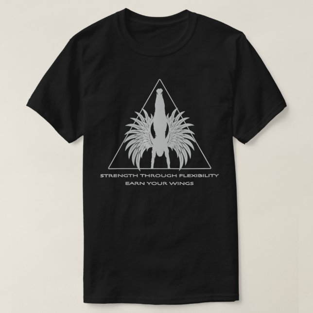 Womens STF Calisthenics Earn Your Wings Handstand  T-Shirt (Design Front)